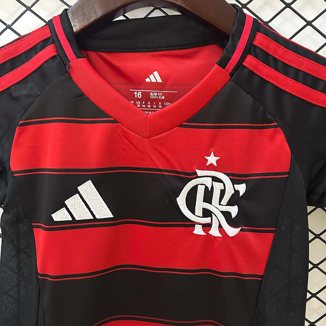 2025/2026 Flamengo Home Jersey 1:1 Thai Quality Kids Size - Image 3