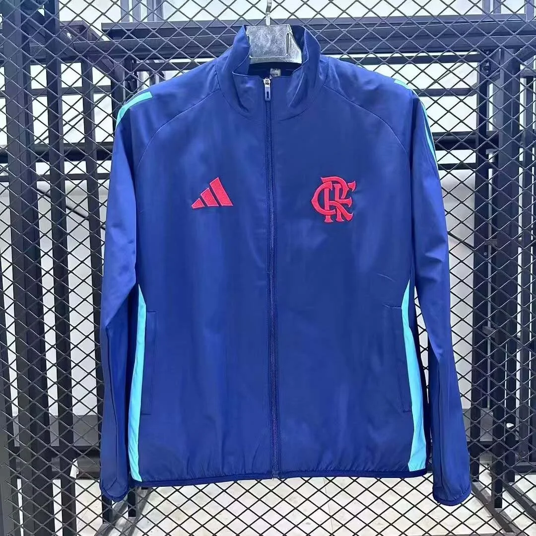 2025/2026 Flamengo Windbreaker blue Soccer Jersey 1:1 Thai Quality