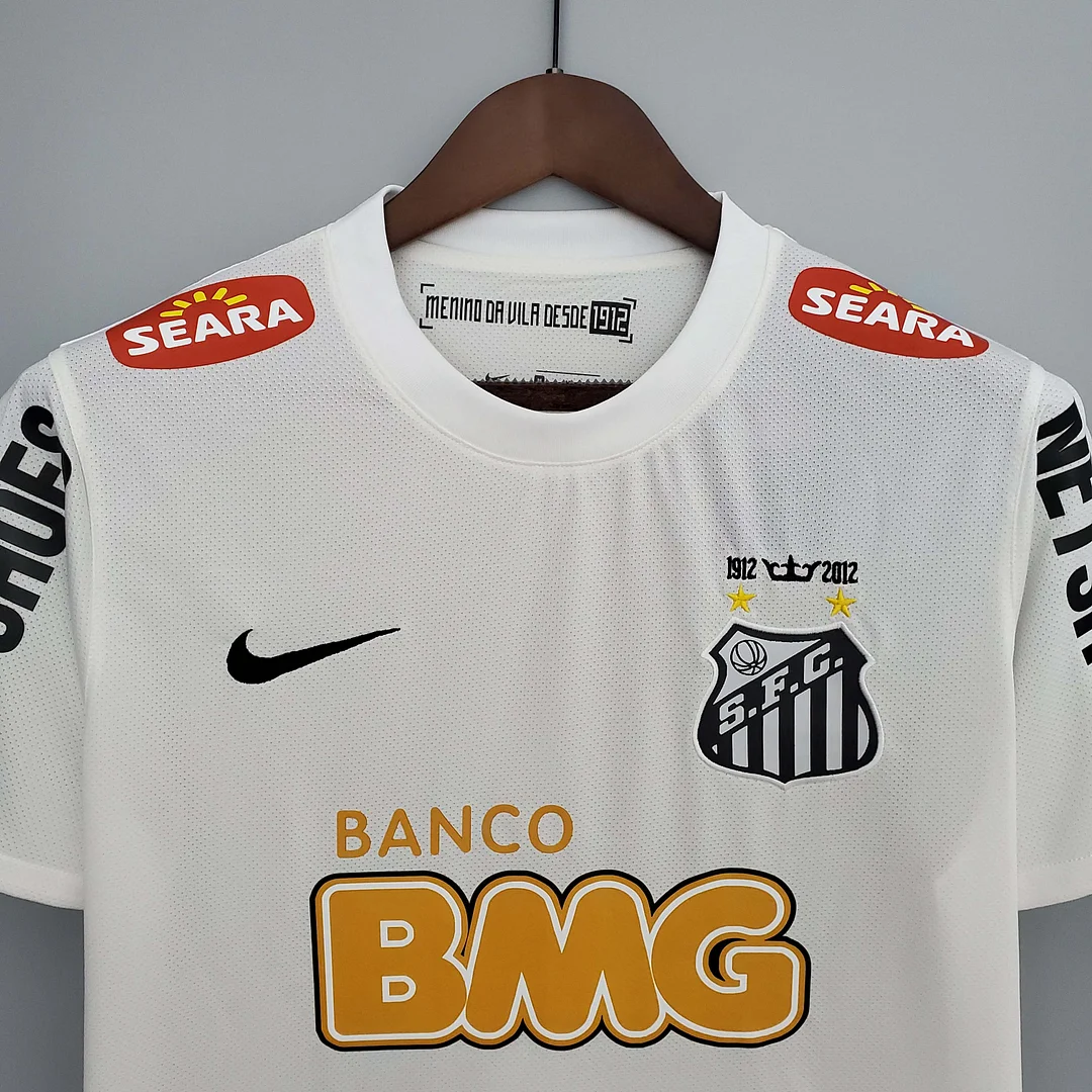 2012 Retro Santos Home Soccer Jersey - Image 3