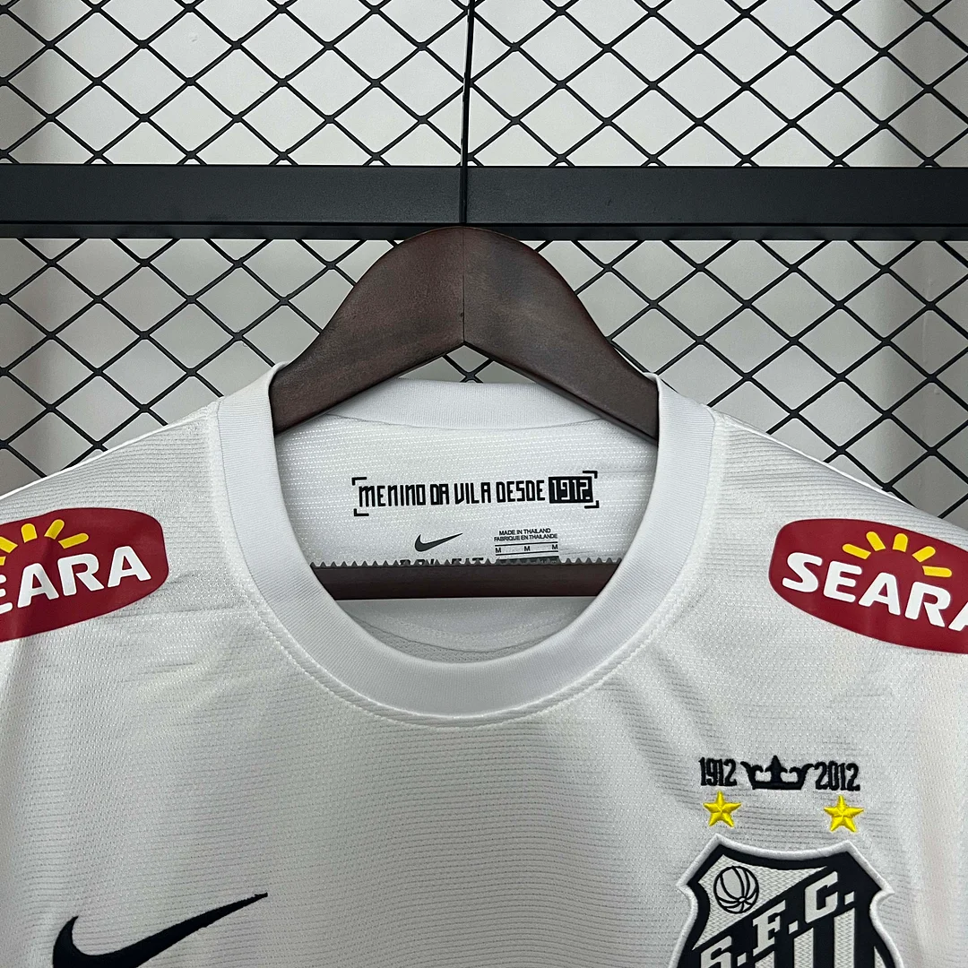 2012 Retro Long Sleeve Santos Home Football Shirt 1:1 Thai Quality - Image 4