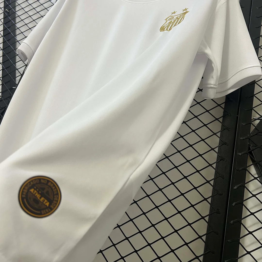 2025/2026 Santos Commemorative Edition White Football Shirt 1:1 Thai Quality - Image 7
