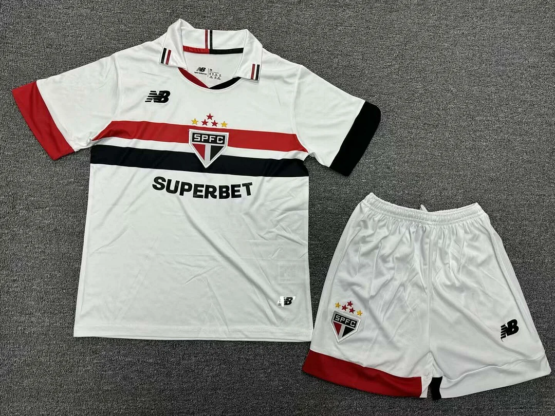 2024/2025 S?o Paulo Home Jersey 1:1 Thai Quality Kids Size