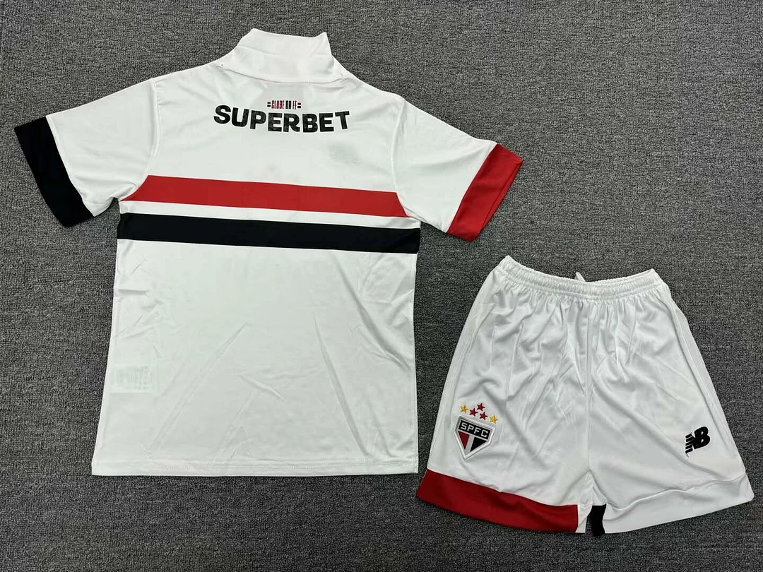 2024/2025 S?o Paulo Home Jersey 1:1 Thai Quality Kids Size - Image 2