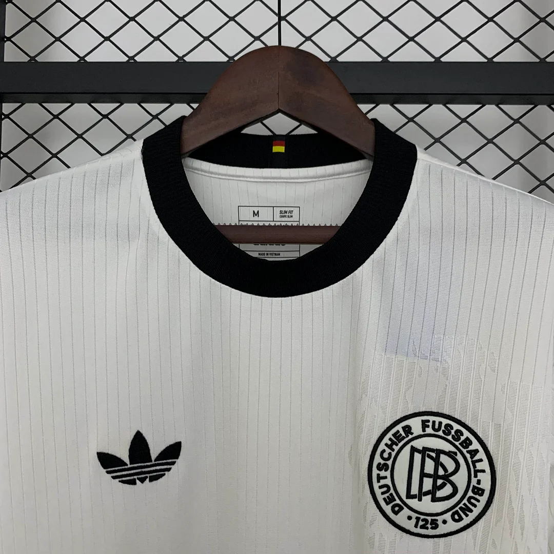 2025 Germany 125th Anniversary Edition Home White Football Shirt 1:1 Thai Quality - Image 3