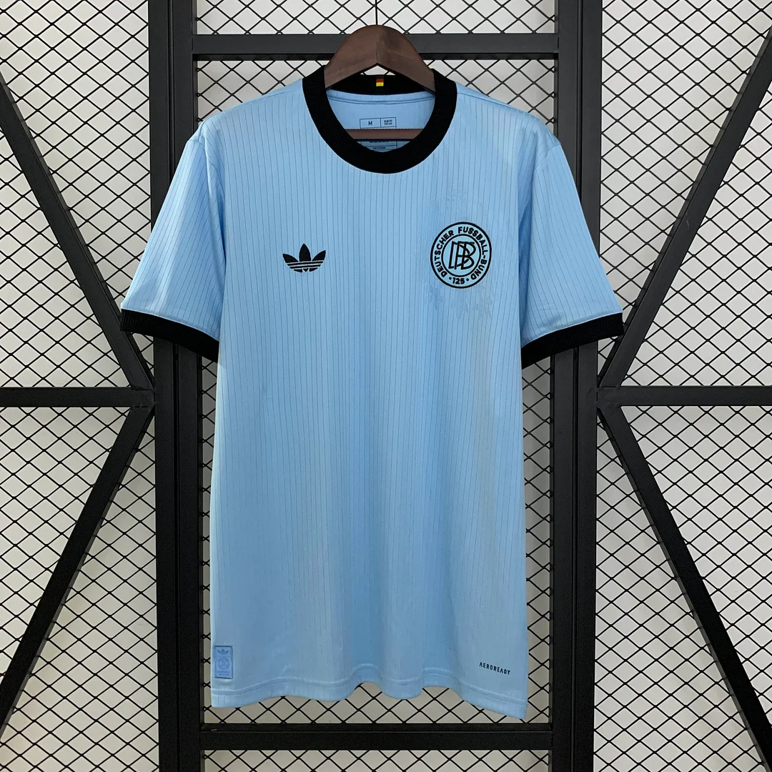 2025 Germany 125th Anniversary Edition Goalkeeper Light Blue Football Shirt 1:1 Thai Quality