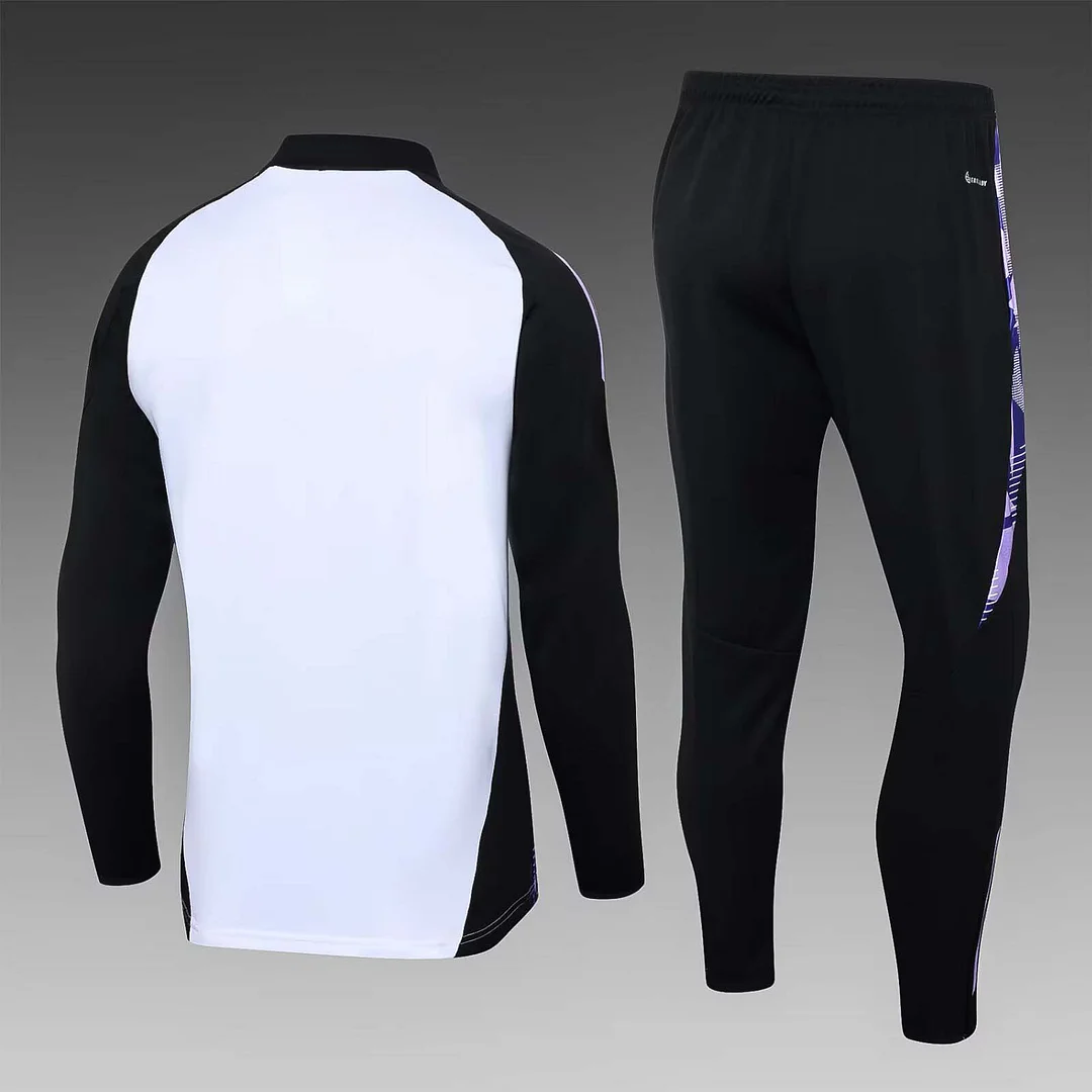 2024 Germany Half-Pull Training Suit White Jersey Set - Image 2