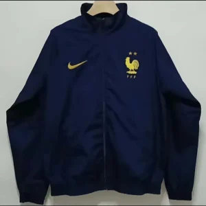 2024 France Windbreaker Navy Soccer Jersey 1:1 Thai Quality