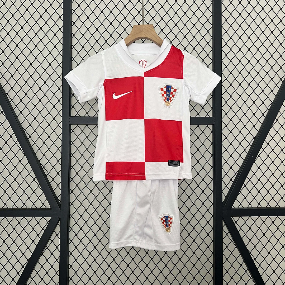 2024 Croatia National Team Home Football Shirt 1:1 Thai Quality Kids Size