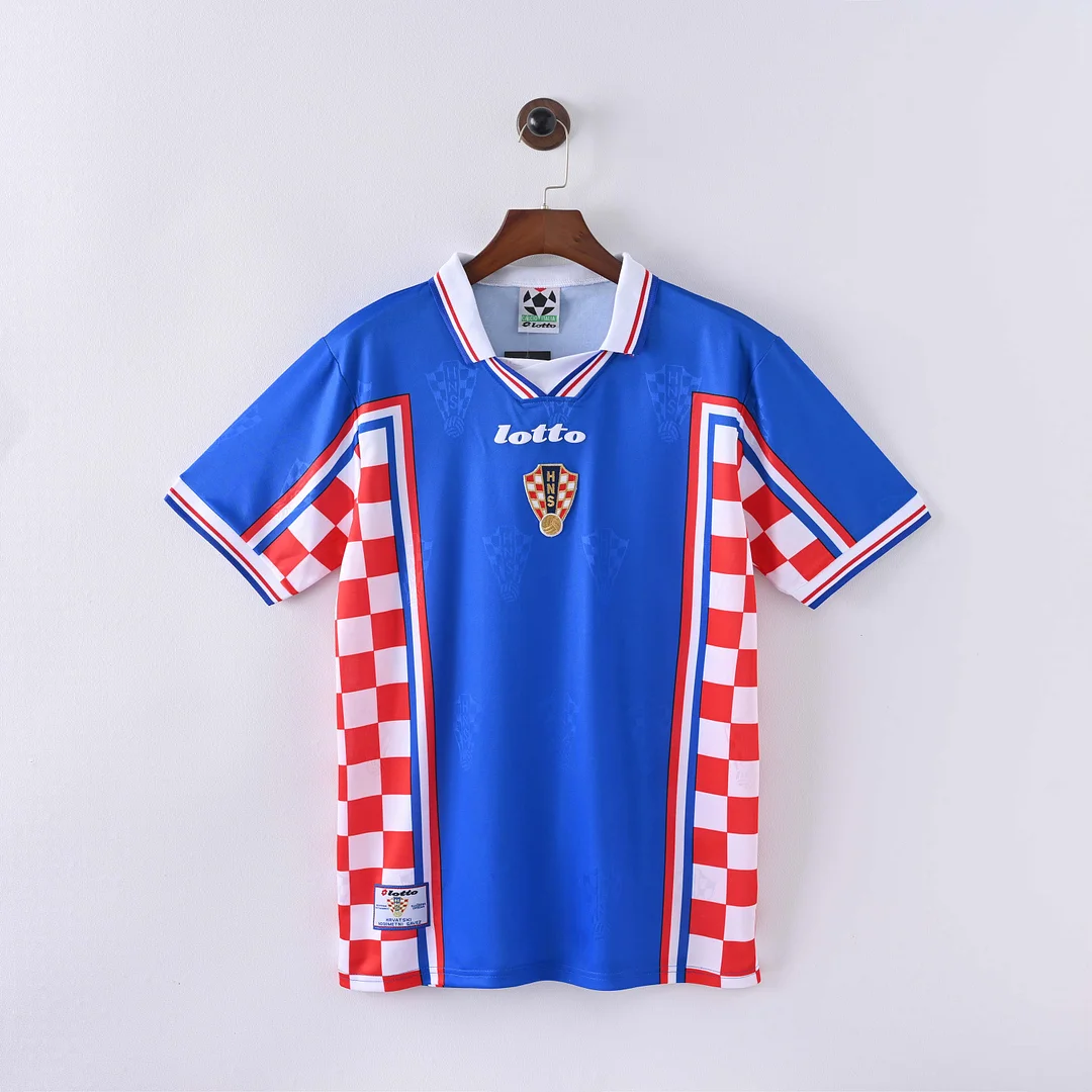 1998 Retro Croatia National Team Away Football Shirt 1:1 Thai Quality
