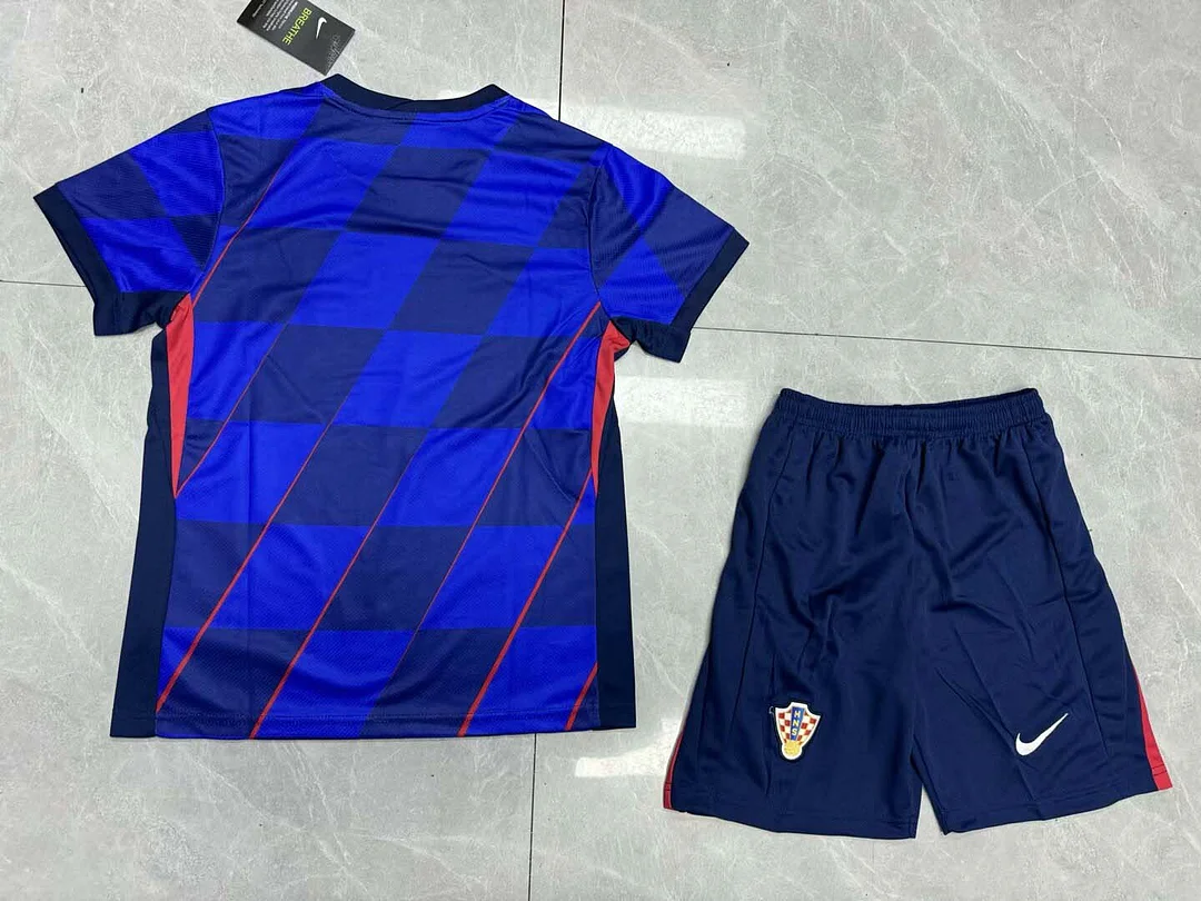 2024 Croatia National Team Away Football Shirt 1:1 Thai Quality Kids Size - Image 2