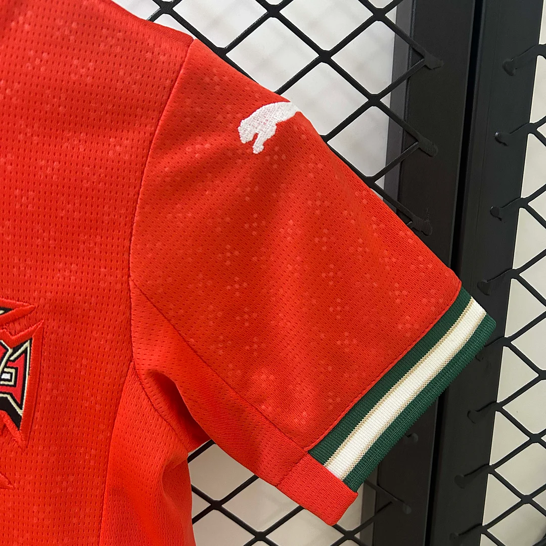 2025 Portugal Home Football Shirt 1:1 Thai Quality Kids Size - Image 6