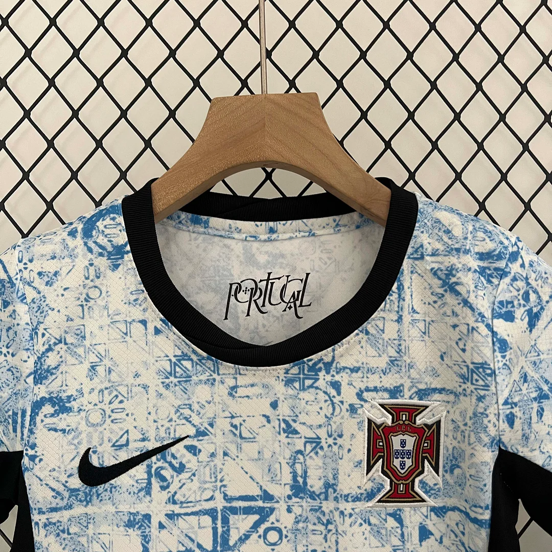 2024 Portugal Away Football Shirt 1:1 Thai Quality Kids Size - Image 3