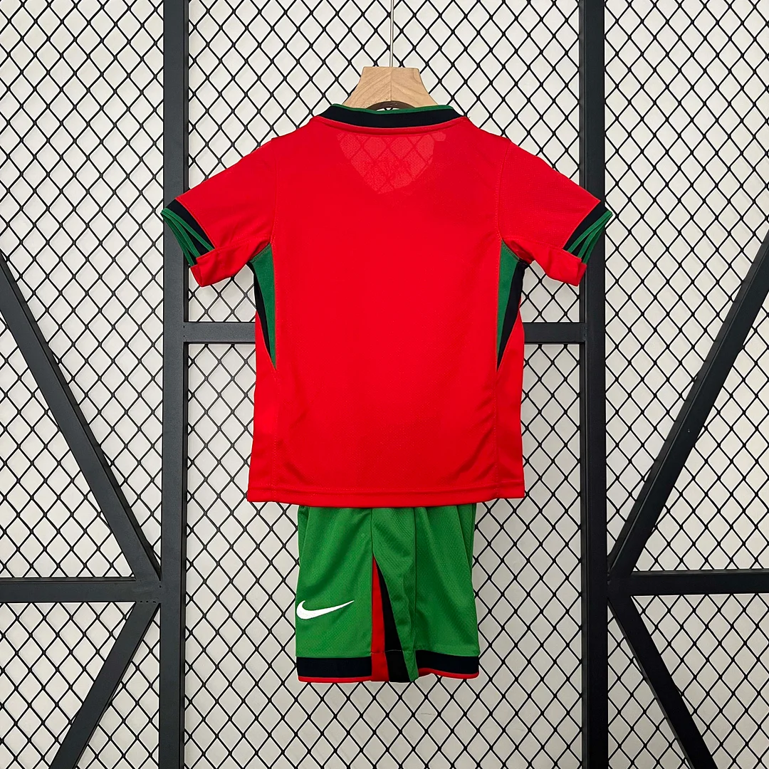 2024 Portugal Home Football Shirt 1:1 Thai Quality Kids Size - Image 2