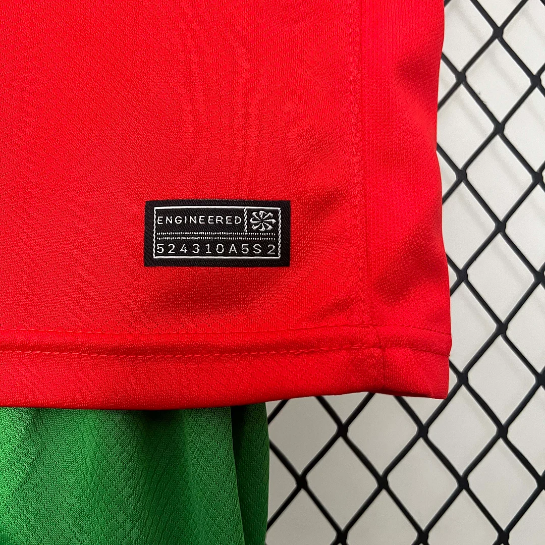 2024 Portugal Home Football Shirt 1:1 Thai Quality Kids Size - Image 8