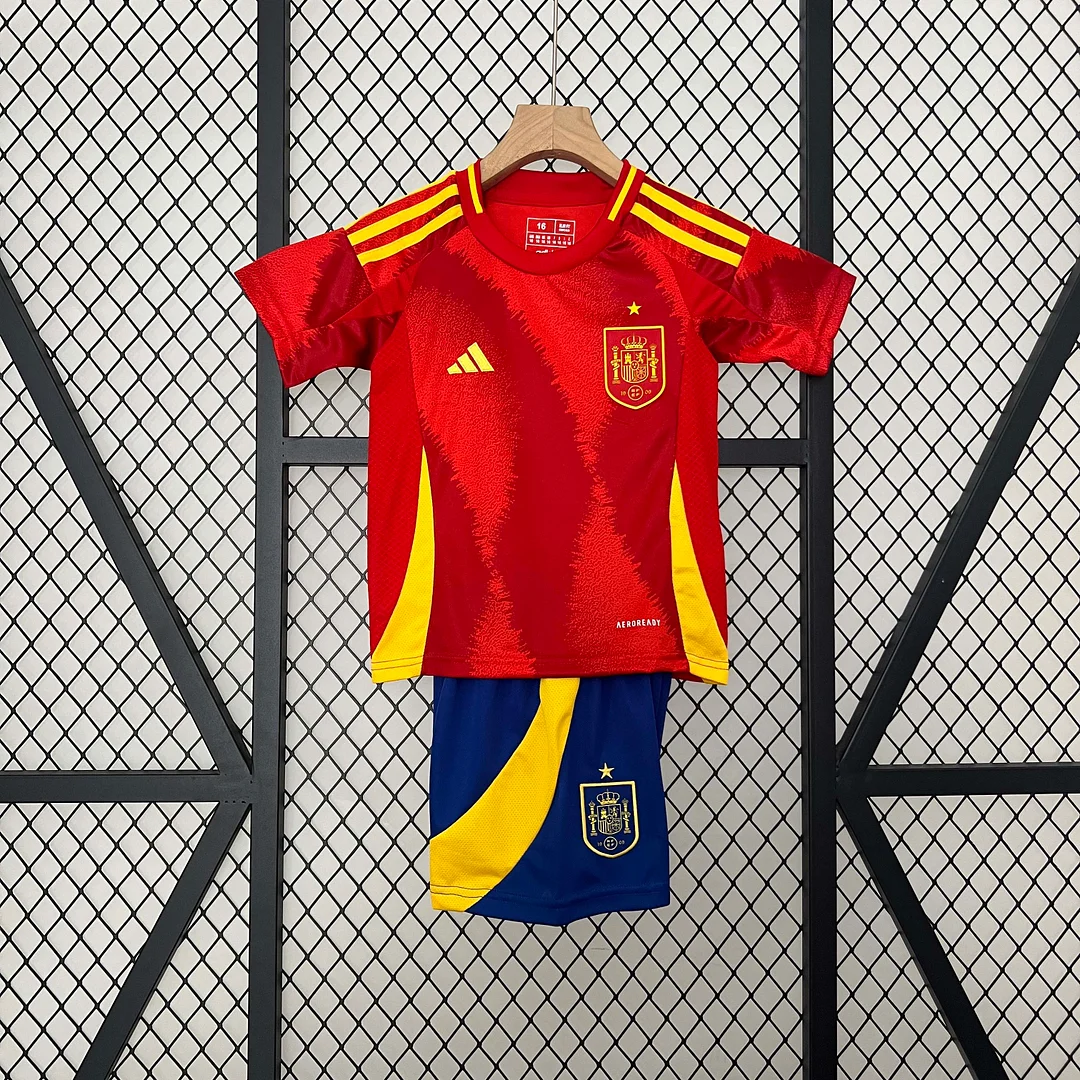 2024 Spain Home Football Shirt 1:1 Thai Quality Kids Size