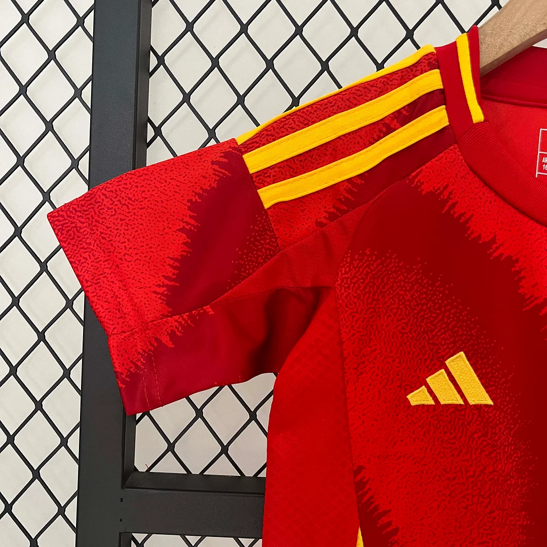 2024 Spain Home Football Shirt 1:1 Thai Quality Kids Size - Image 5