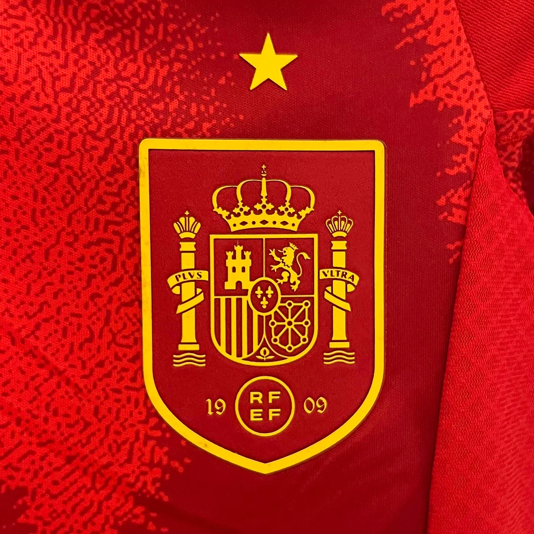 2024 Spain Home Football Shirt 1:1 Thai Quality Kids Size - Image 7