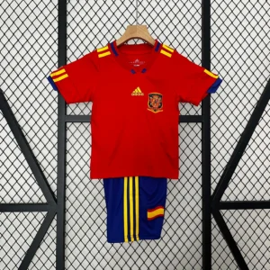 2010 Retro Spain Home Football Shirt 1:1 Thai Quality Kids Size