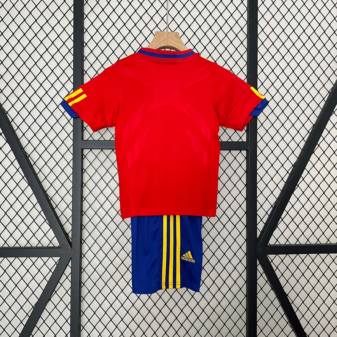 2010 Retro Spain Home Football Shirt 1:1 Thai Quality Kids Size - Image 2