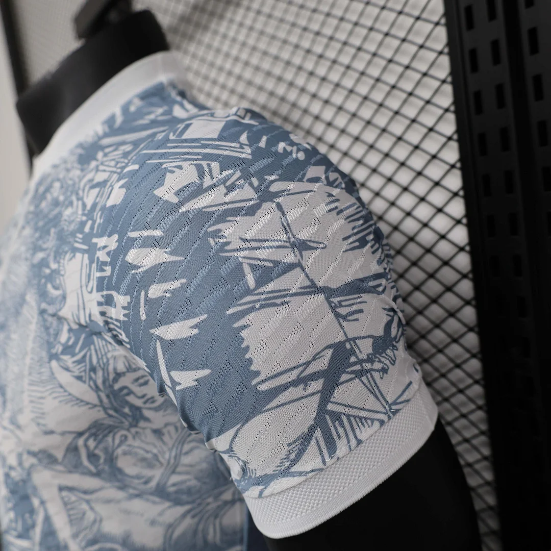 2025 Player Version Italy Training Wear Grey Football Shirt 1:1 Thai Quality - Image 6