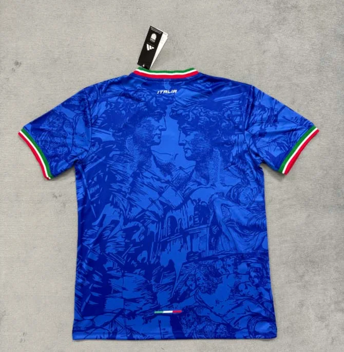 2025 Italy Training Wear Blue Football Shirt 1:1 Thai Quality - Image 2