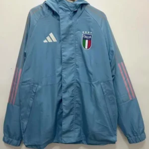 2025 Italy Windbreaker Blue Football Shirt 1:1 Thai Quality