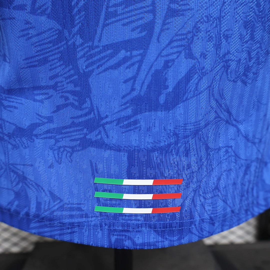 2025 Player Version Italy Training Wear Blue Football Shirt 1:1 Thai Quality - Image 9