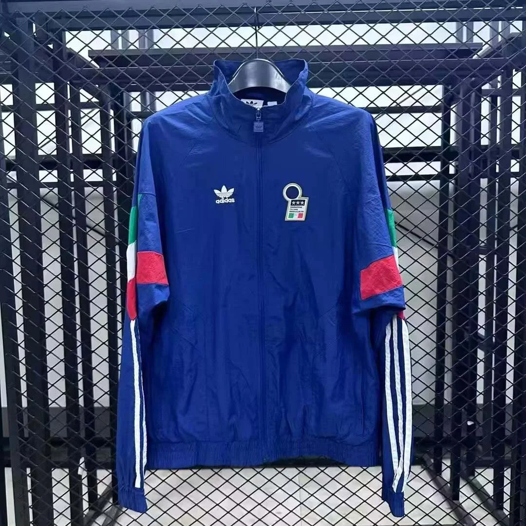 2025 Italy Windbreaker blue Football Shirt 1:1 Thai Quality