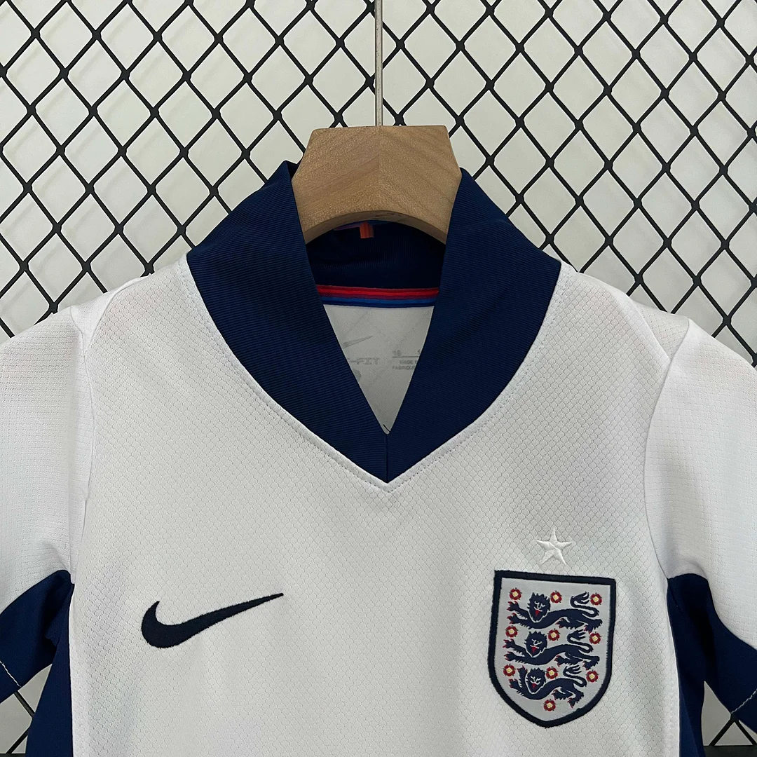 2024 England Home Football Shirt 1:1 Thai Quality Kids Size - Image 3