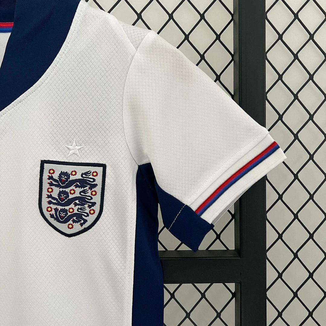 2024 England Home Football Shirt 1:1 Thai Quality Kids Size - Image 6