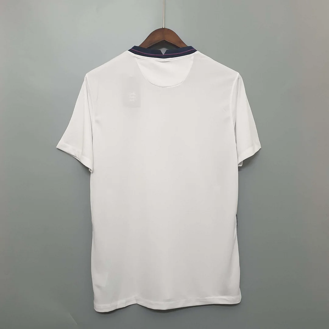 2020 England Soccer Jersey White Home - Image 2