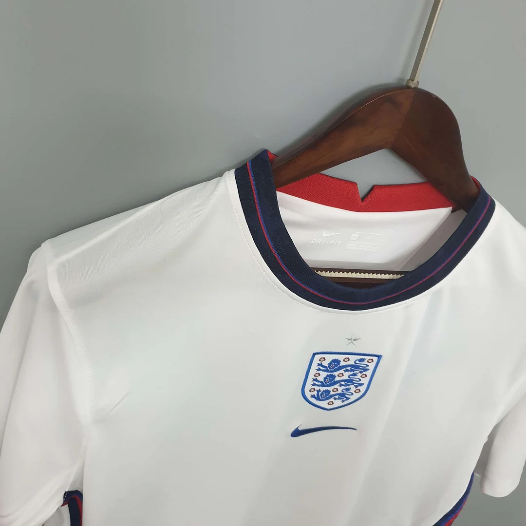 2020 England Soccer Jersey White Home - Image 5