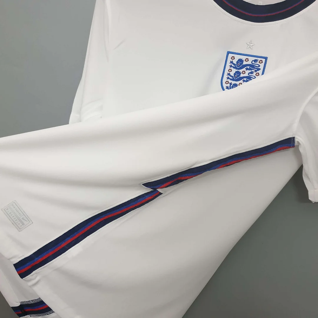2020 England Soccer Jersey White Home - Image 8