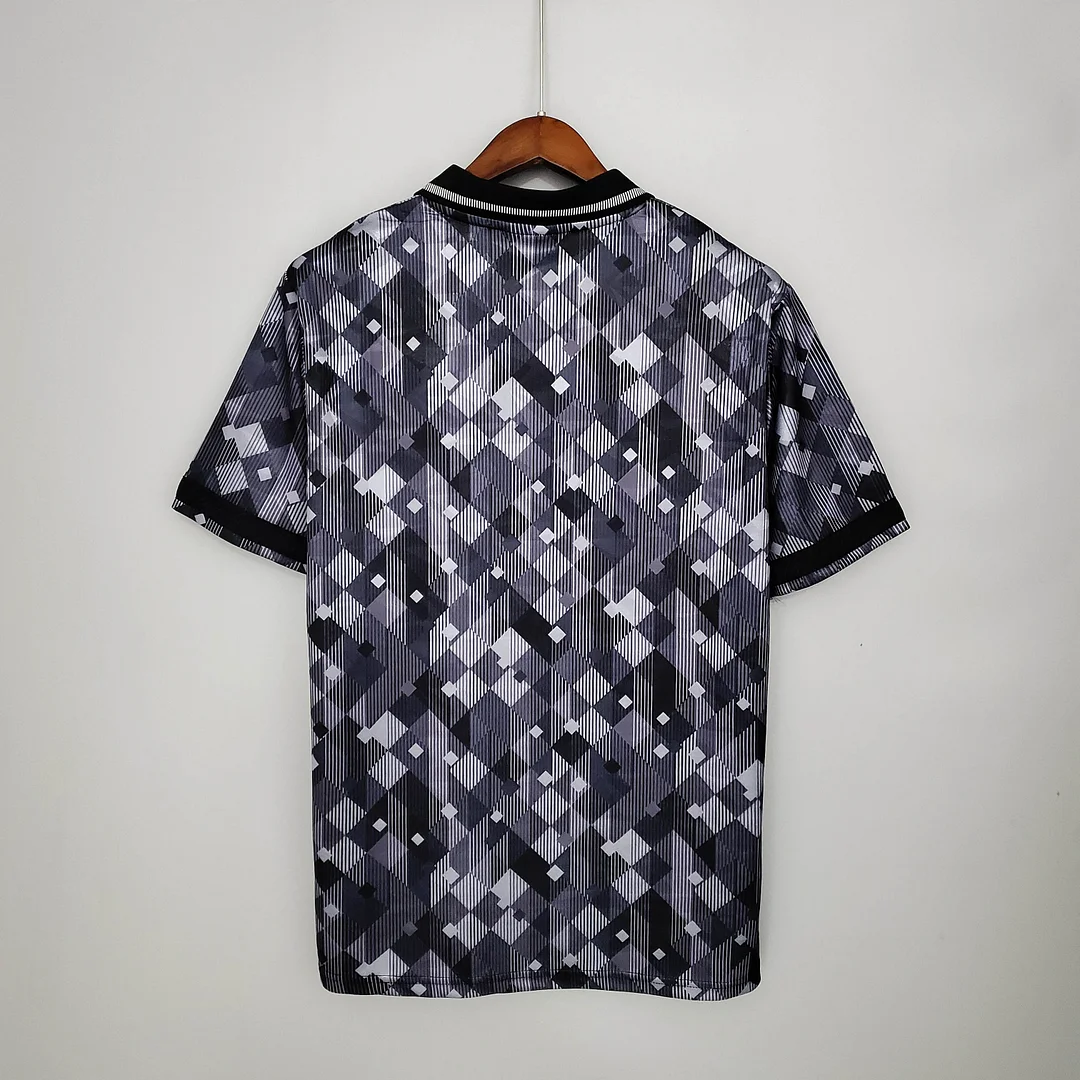 1990 Retro England Blackout Special Edition Black Soccer Jersey - Image 2