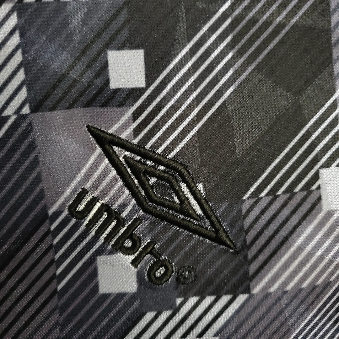 1990 Retro England Blackout Special Edition Black Soccer Jersey - Image 4