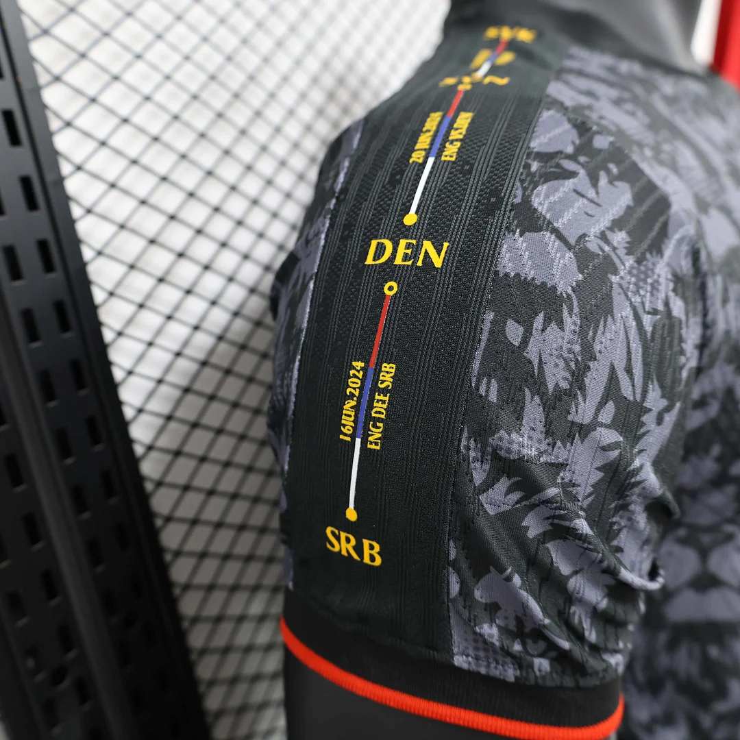 2024 Player Version England Special Edition Gray and black Football Shirt 1:1 Thai Quality - Image 3