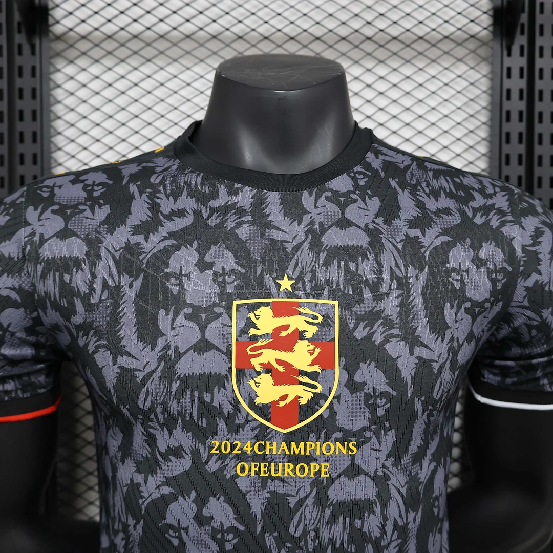 2024 Player Version England Special Edition Gray and black Football Shirt 1:1 Thai Quality - Image 4