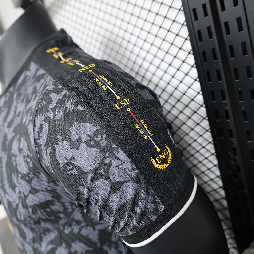 2024 Player Version England Special Edition Gray and black Football Shirt 1:1 Thai Quality - Image 6