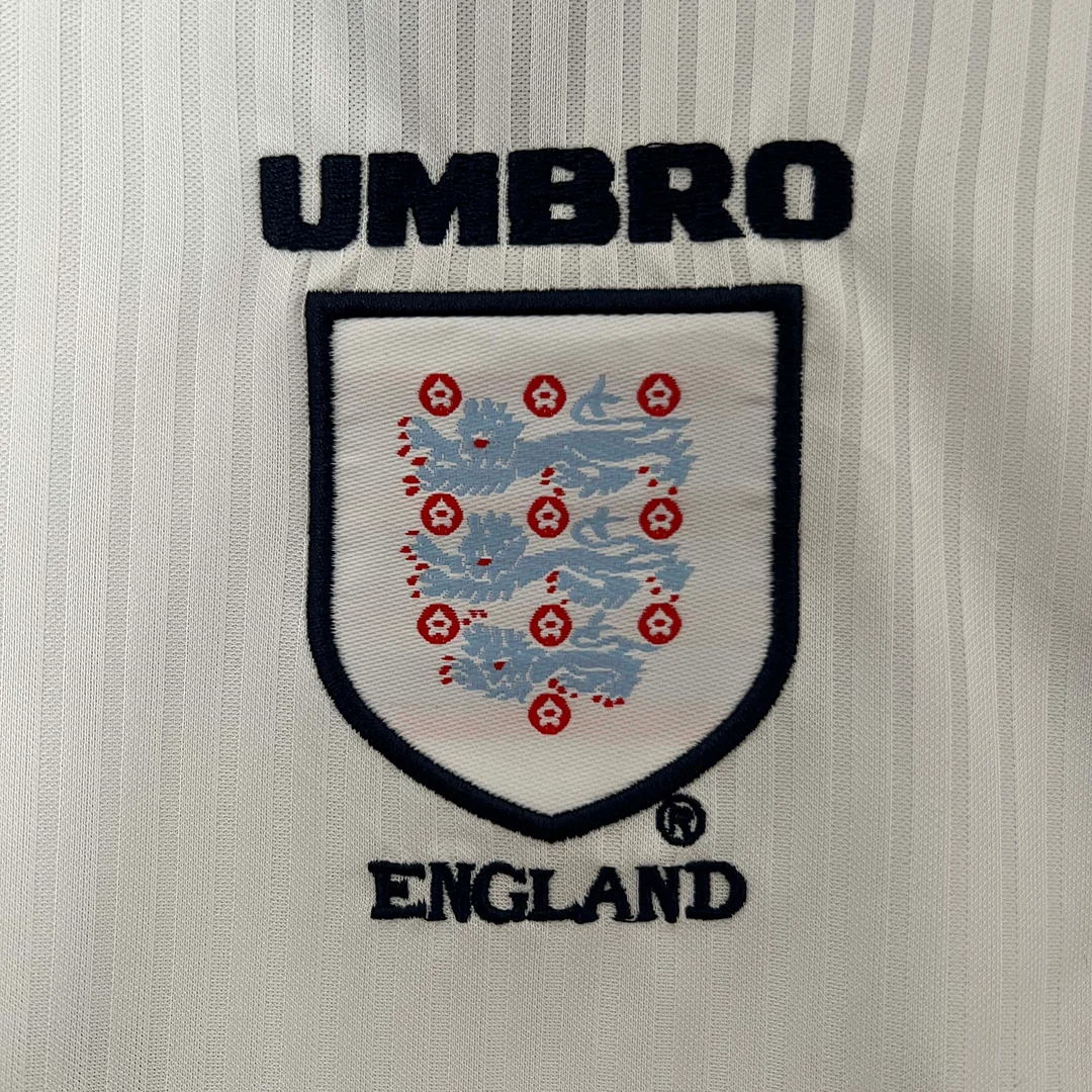 1998 Retro England Home Football Shirt 1:1 Thai Quality Kids Size - Image 5