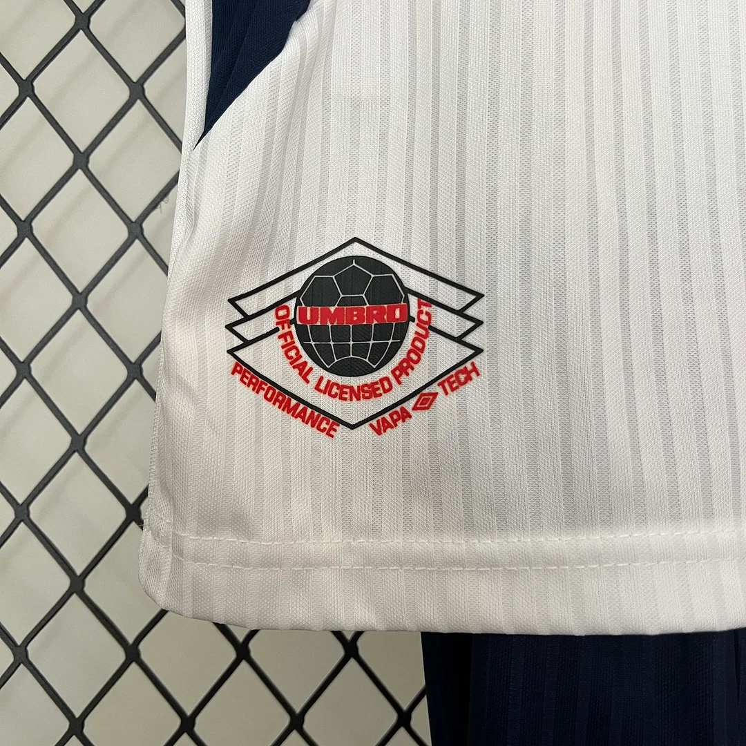 1998 Retro England Home Football Shirt 1:1 Thai Quality Kids Size - Image 7