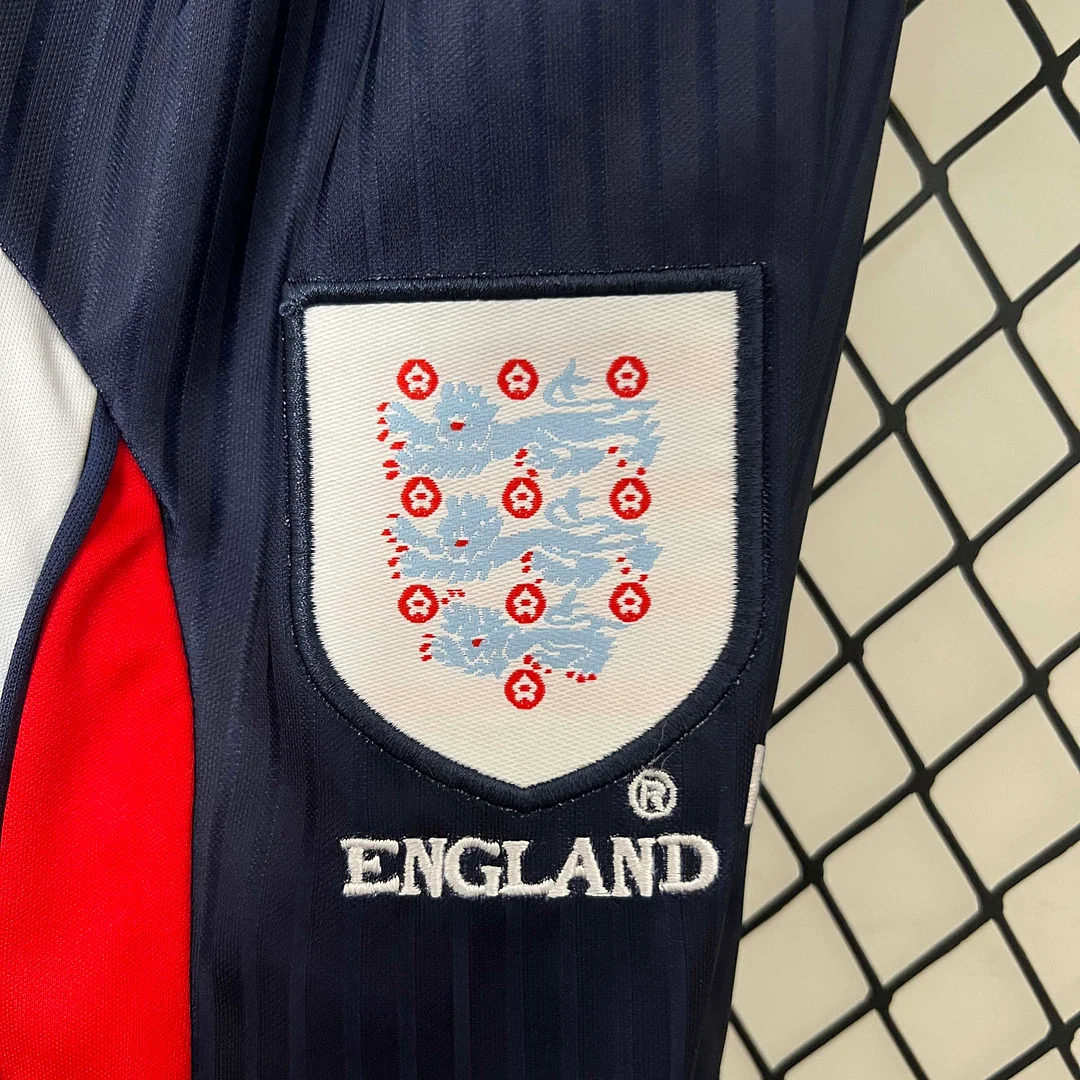 1998 Retro England Home Football Shirt 1:1 Thai Quality Kids Size - Image 8