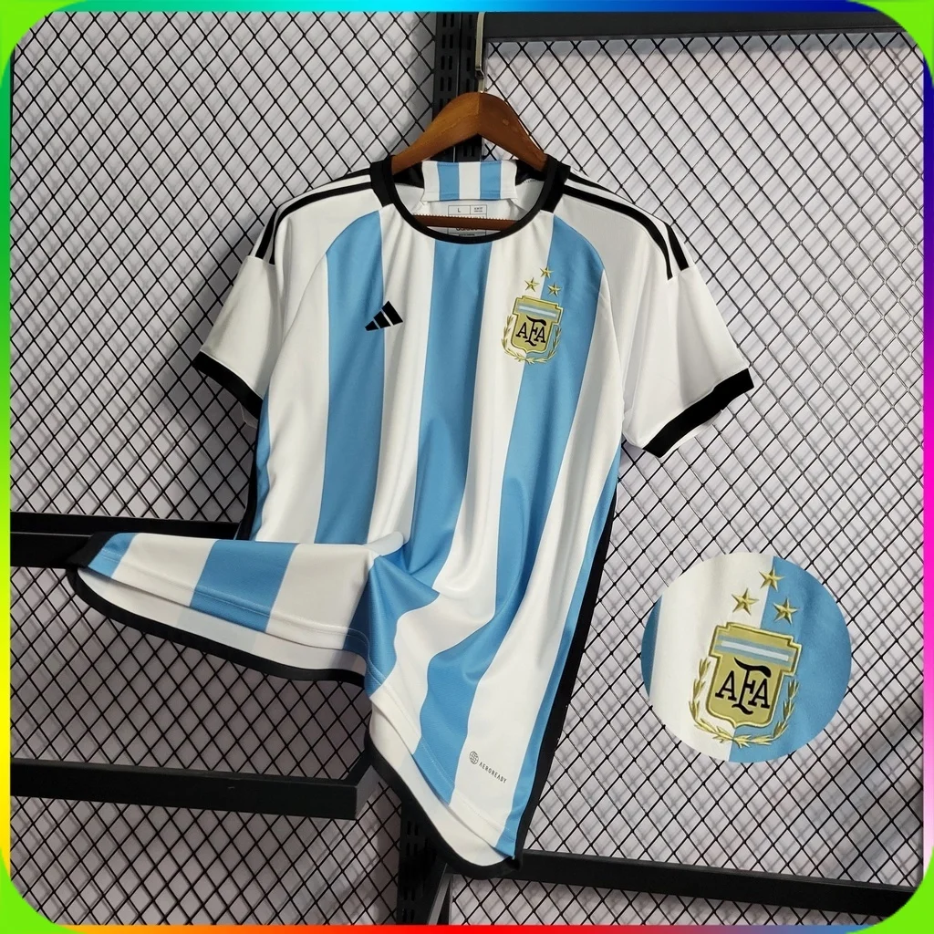 2022 FIFA World Cup Argentina National Team Jersey Home - Image 3