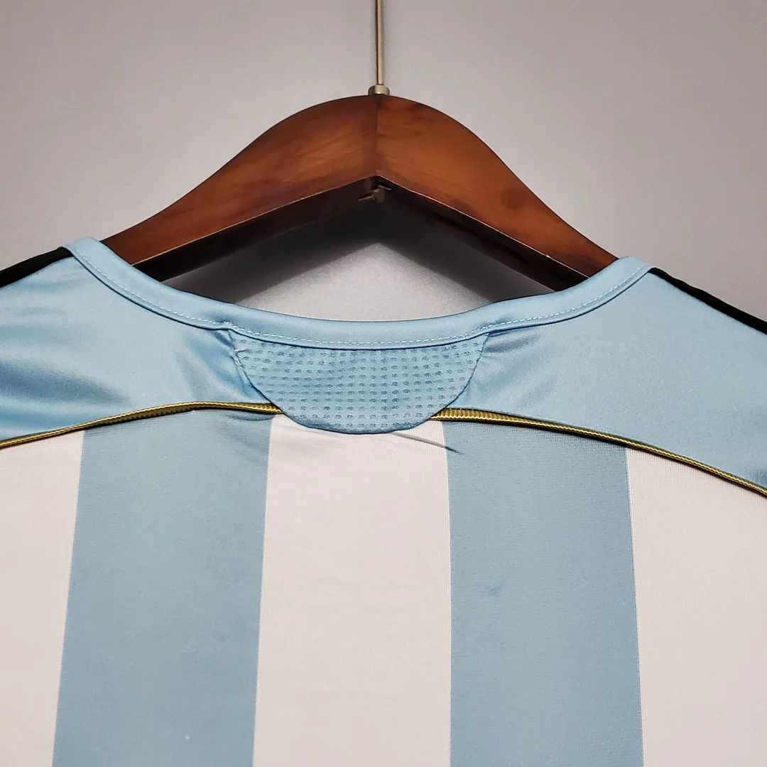 2006 Retro Argentina National Team Home Jersey - Image 5