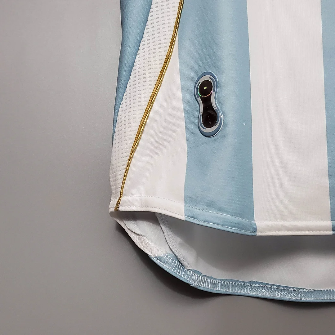2006 Retro Argentina National Team Home Jersey - Image 8
