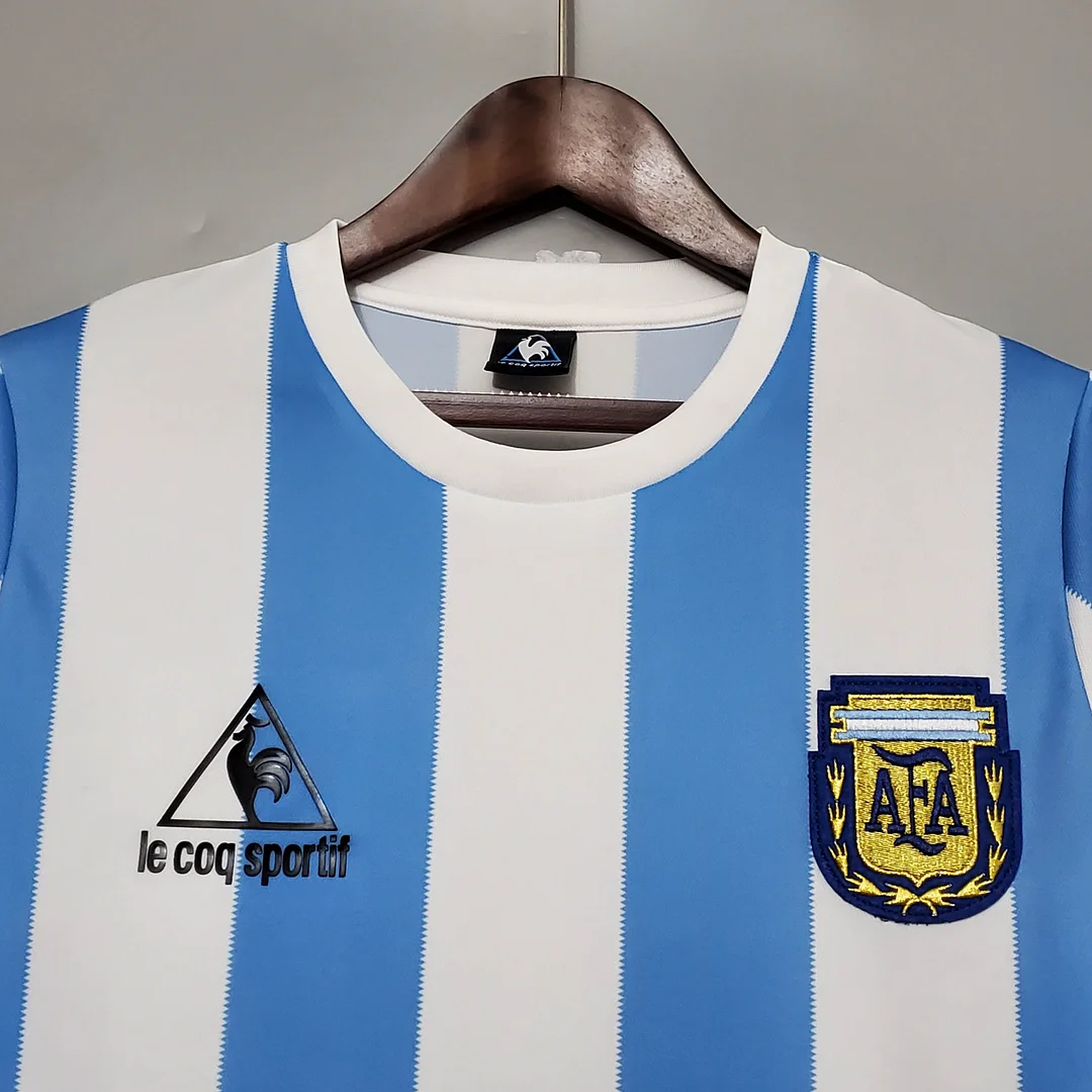 1986 Retro Argentina National Team Home Jersey - Image 3