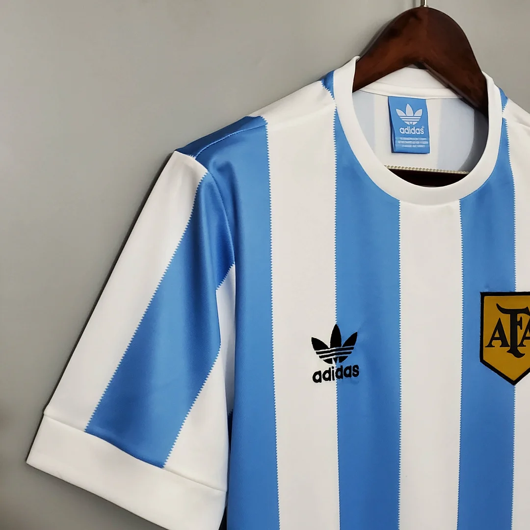 1978 Retro Argentina National Team Home Jersey - Image 7