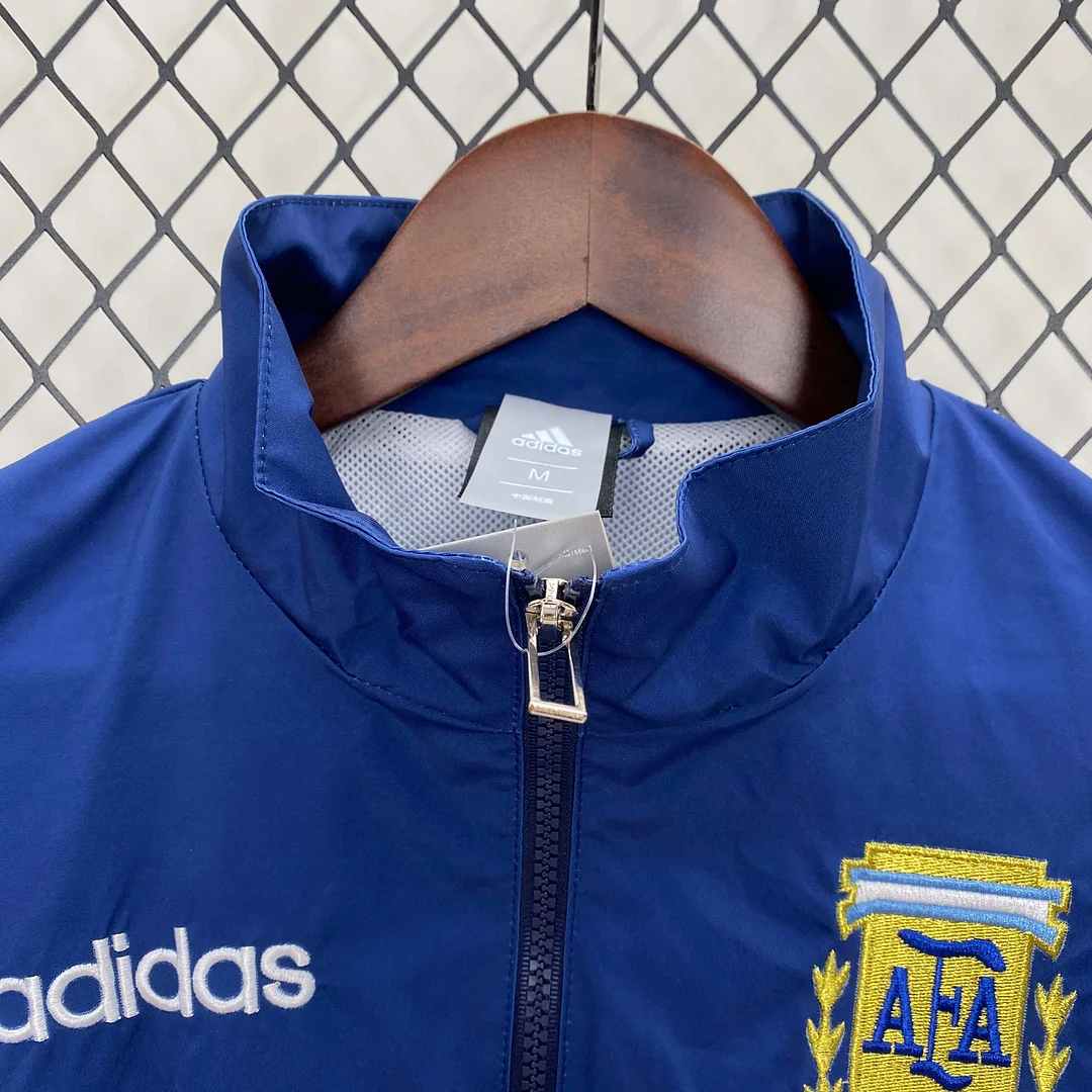 2024 Argentina Windbreaker Dark blue Soccer Jersey 1:1 Thai Quality - Image 3