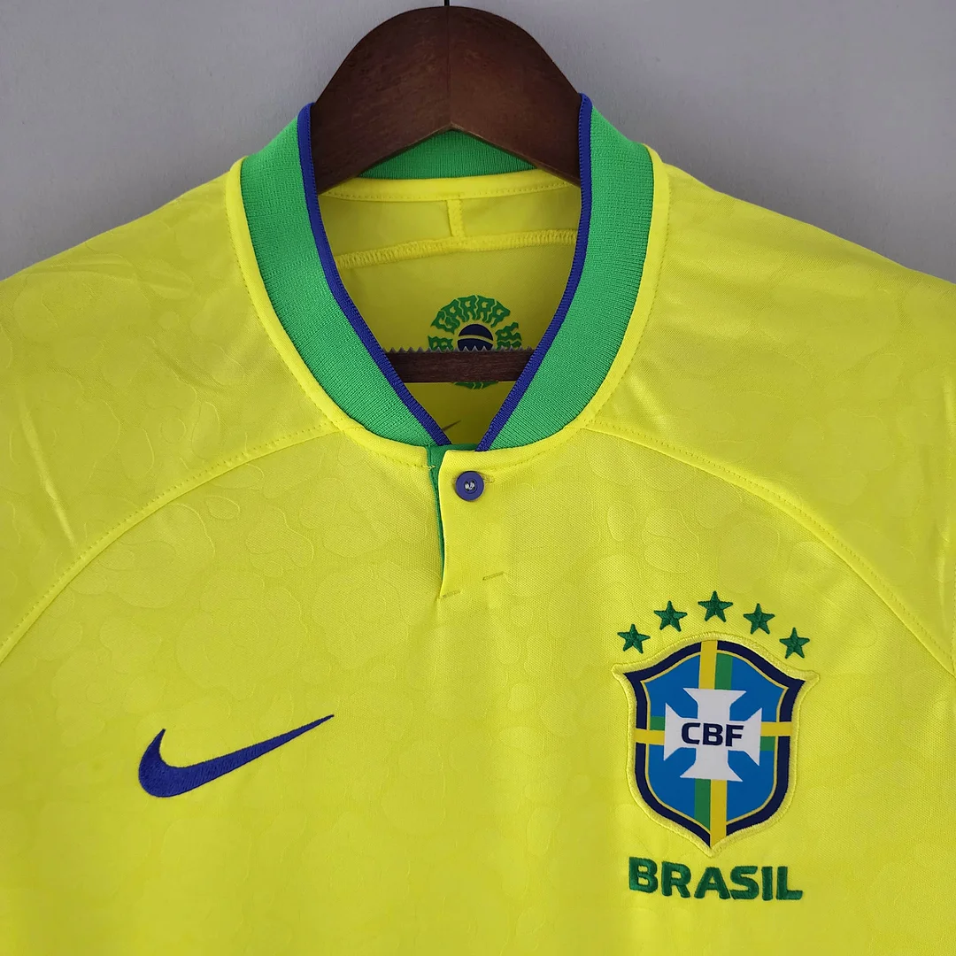 2022 World Cup Brazil Home Soccer Jersey - Image 3