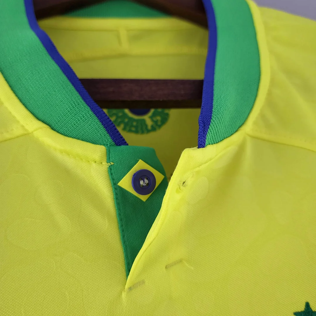 2022 World Cup Brazil Home Soccer Jersey - Image 8