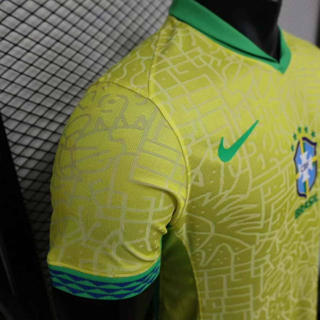 2024 Player Version Brazil Home Soccer Jersey - Image 3